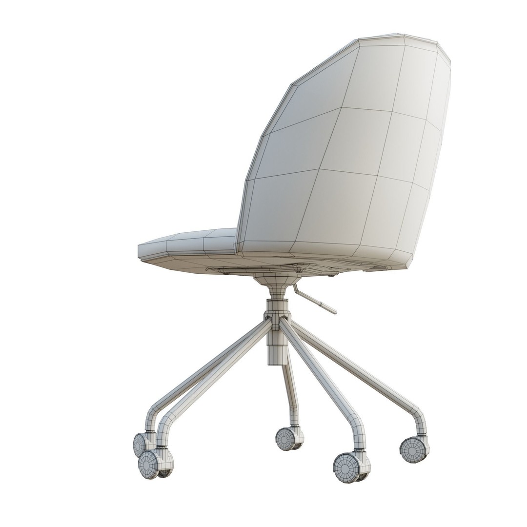 Conference Chair 3D Model – High Poly PBR Asset, Blender, FBX, OBJ
