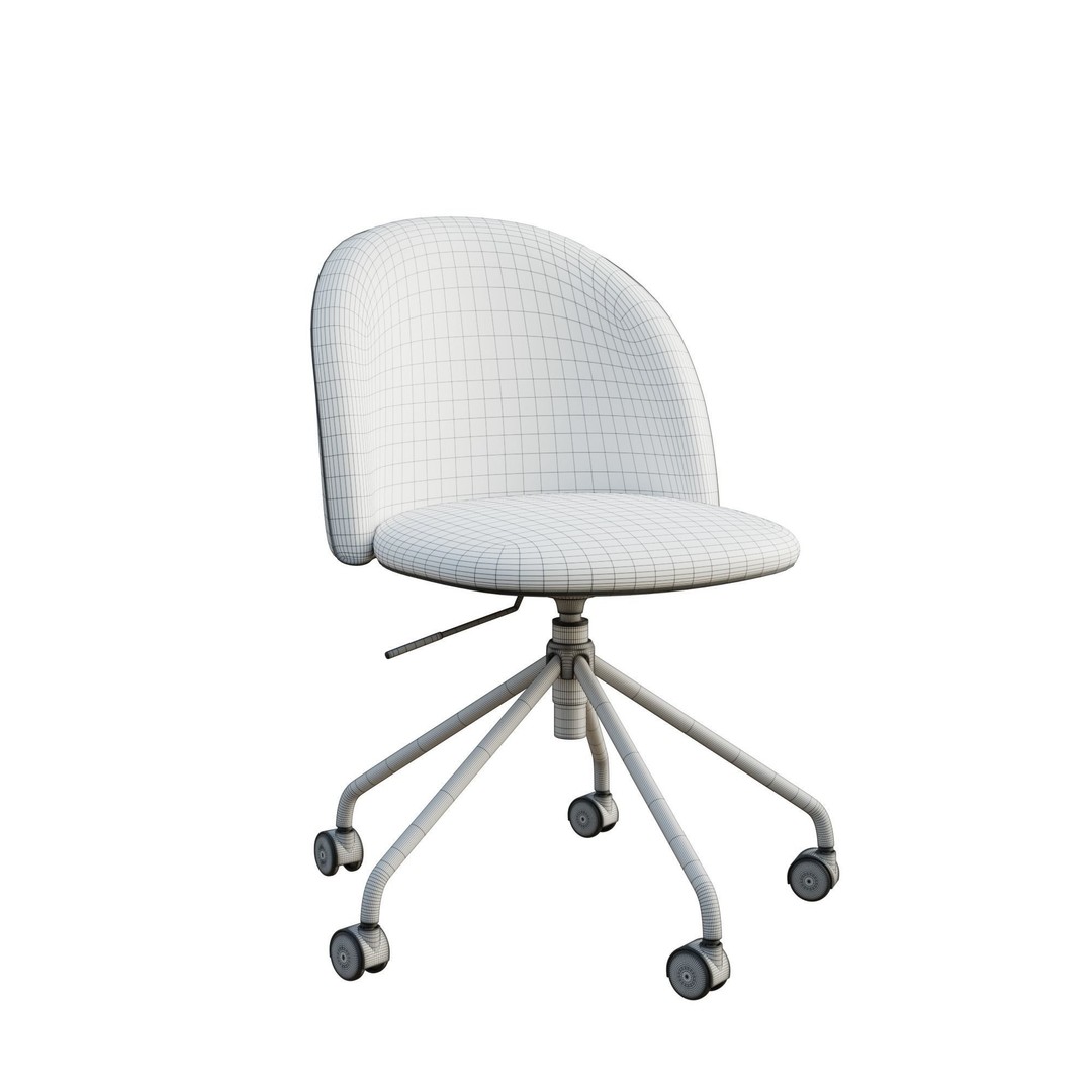 Conference Chair 3D Model – High Poly PBR Asset, Blender, FBX, OBJ - View 15
