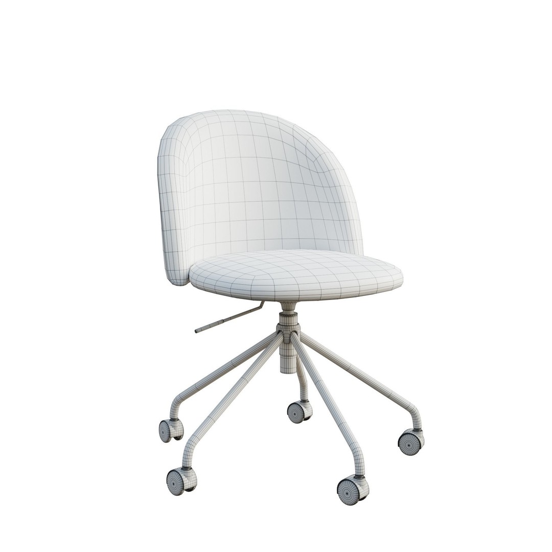 Conference Chair 3D Model – High Poly PBR Asset, Blender, FBX, OBJ - View 16