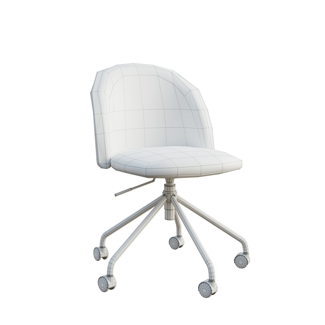 Conference Chair 3D Model – High Poly PBR Asset, Blender, FBX, OBJ - View 17