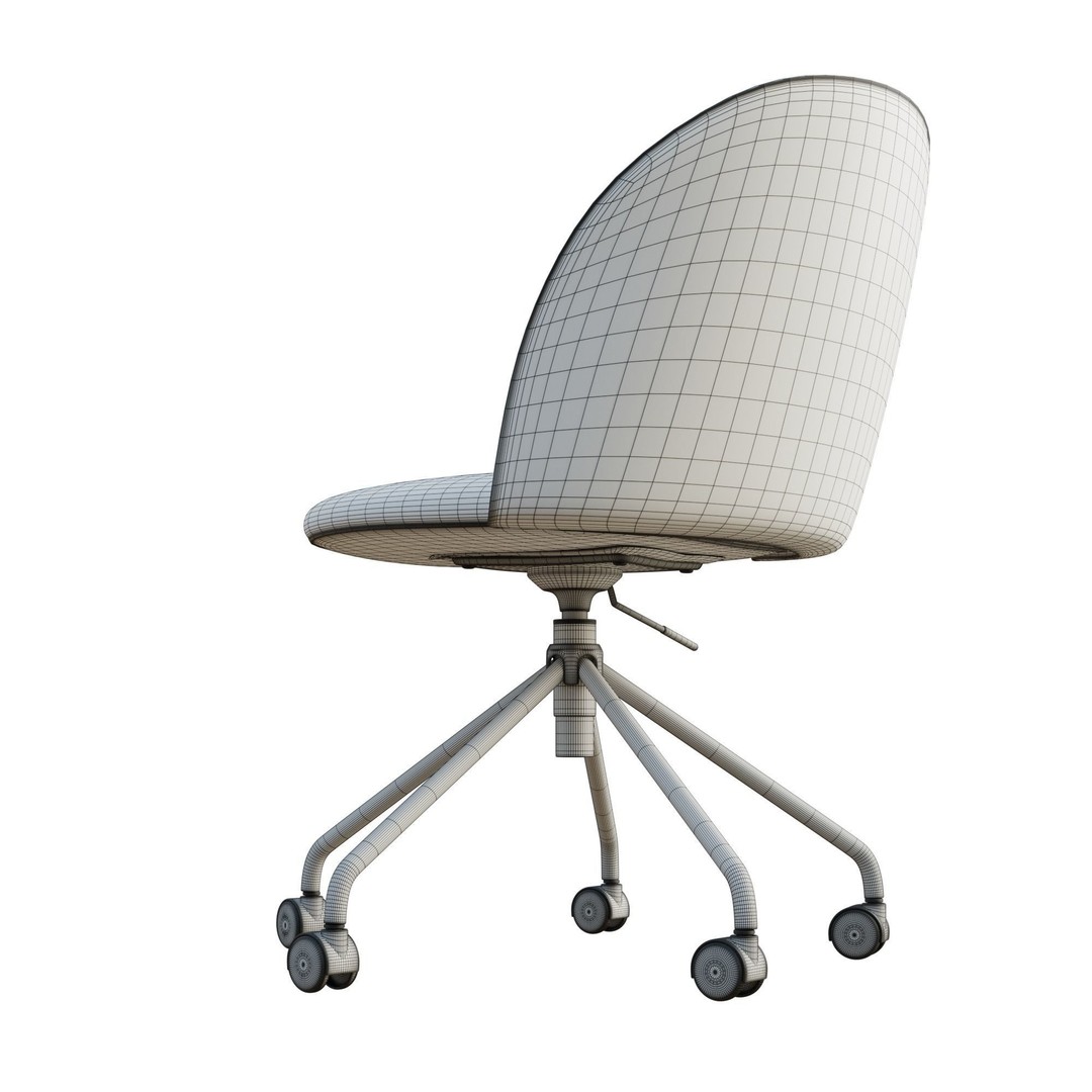 Conference Chair 3D Model – High Poly PBR Asset, Blender, FBX, OBJ - View 18