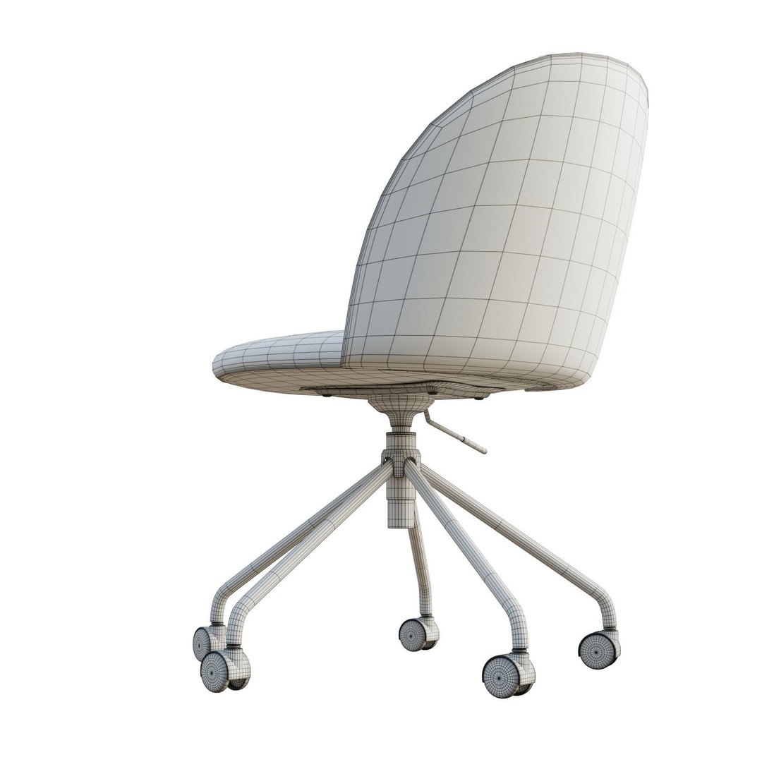 Conference Chair 3D Model – High Poly PBR Asset, Blender, FBX, OBJ - View 19