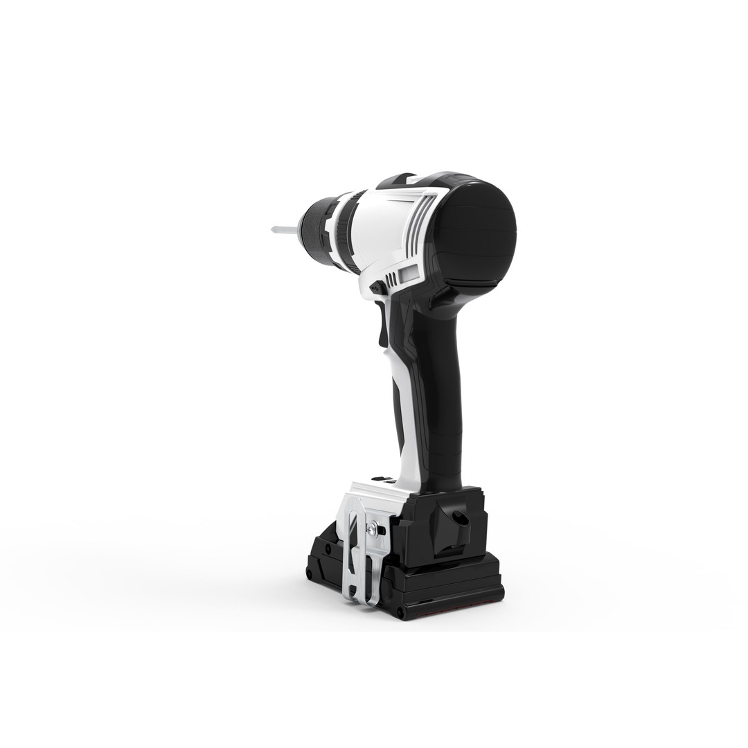 Cordless Power Drill 3D Model – High Poly Industrial Tool, FBX, OBJ - View 5