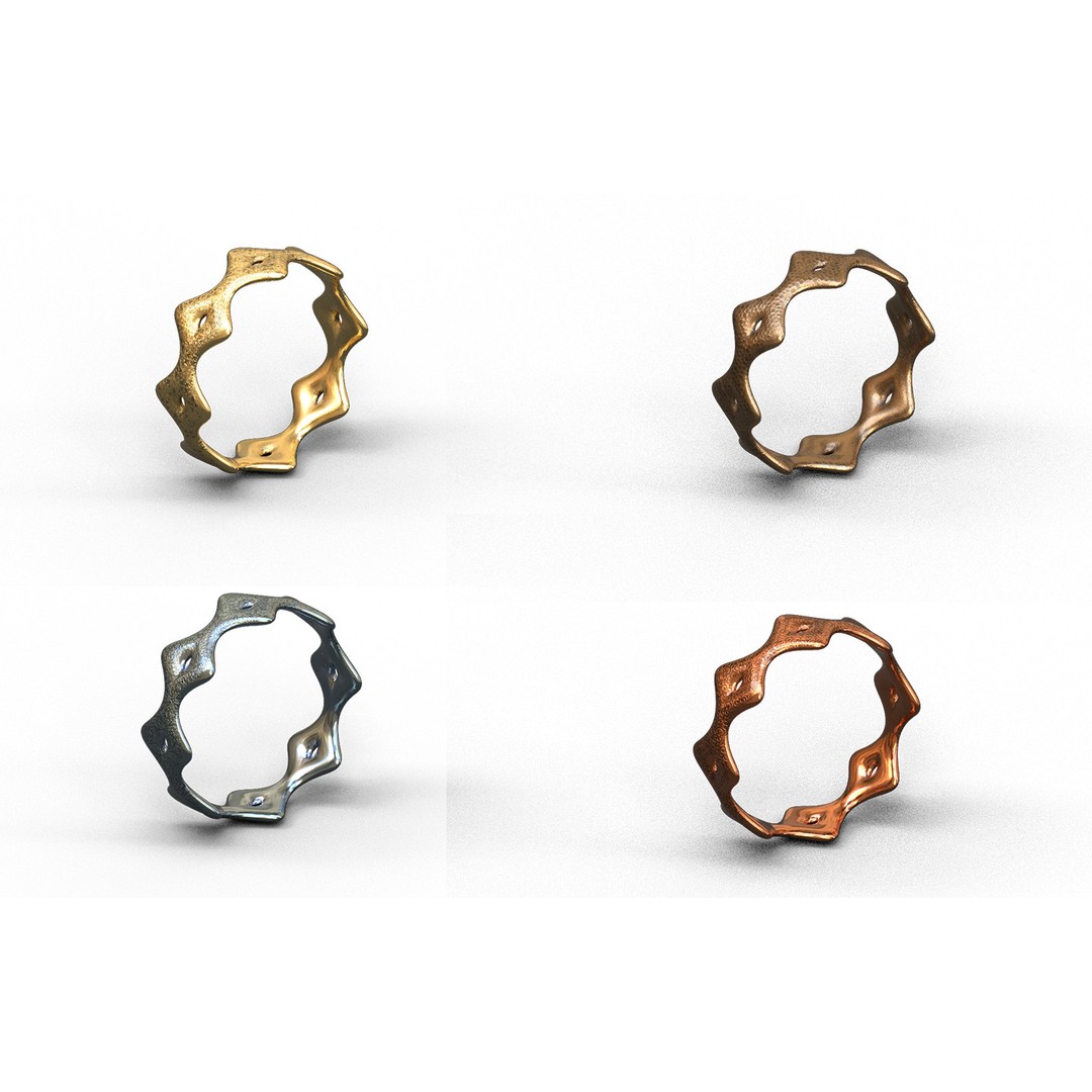 Generic Ring 3D Model – Low Poly PBR Asset for Games & VR - View 23