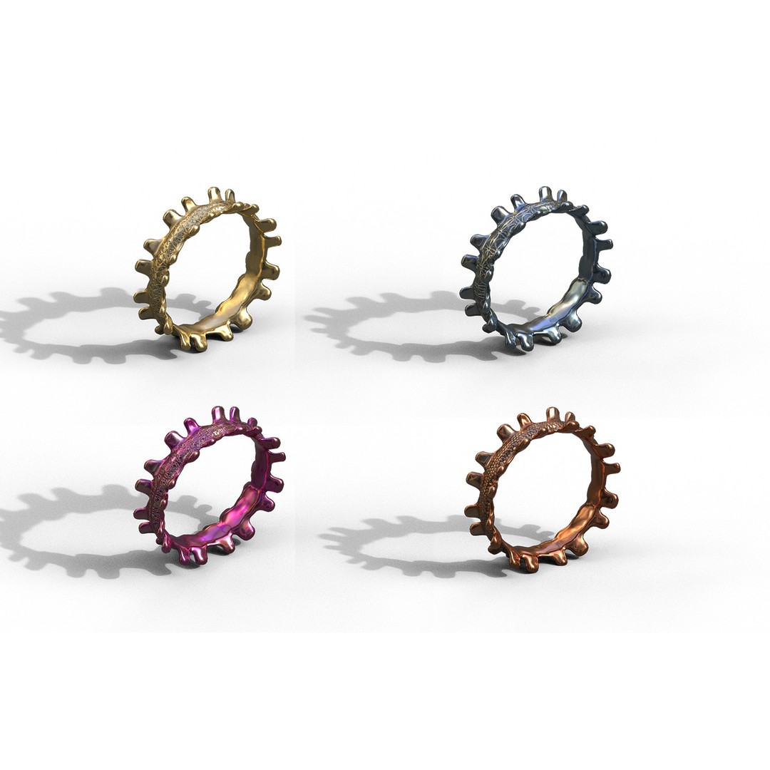 Generic Ring 3D Model – Low Poly PBR Asset for Games & VR - View 3