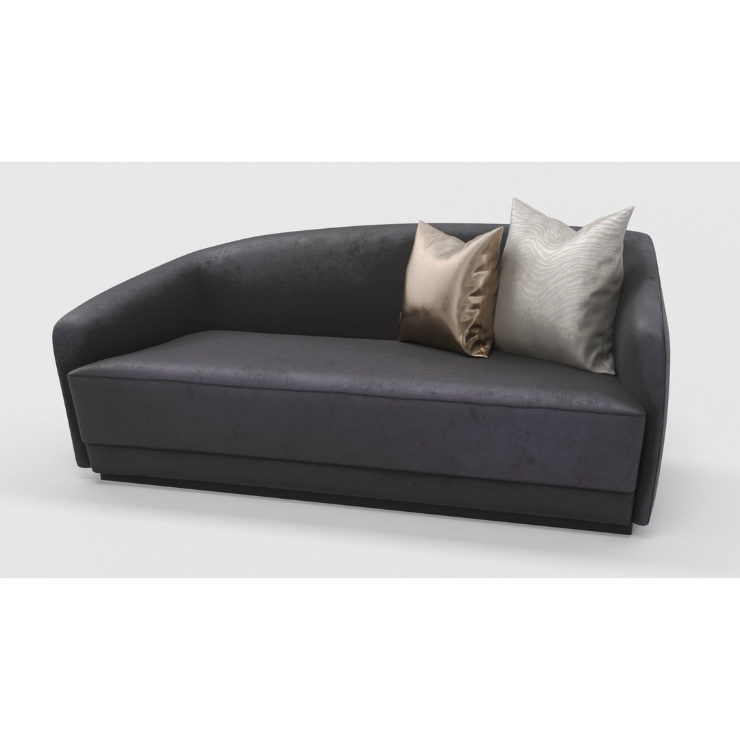Berkley Chaise Longue 3D Model – High Poly, PBR Textured, FBX, OBJ - View 11