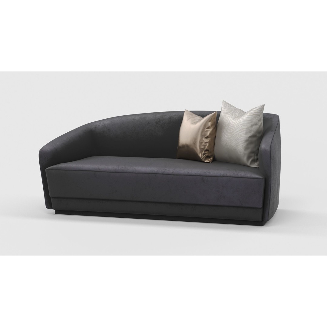 Berkley Chaise Longue 3D Model – High Poly, PBR Textured, FBX, OBJ - View 17