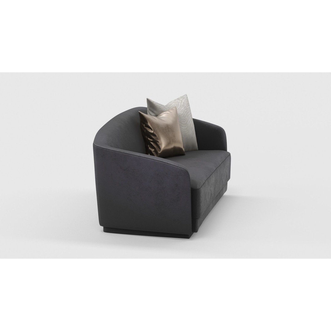 Berkley Chaise Longue 3D Model – High Poly, PBR Textured, FBX, OBJ - View 22