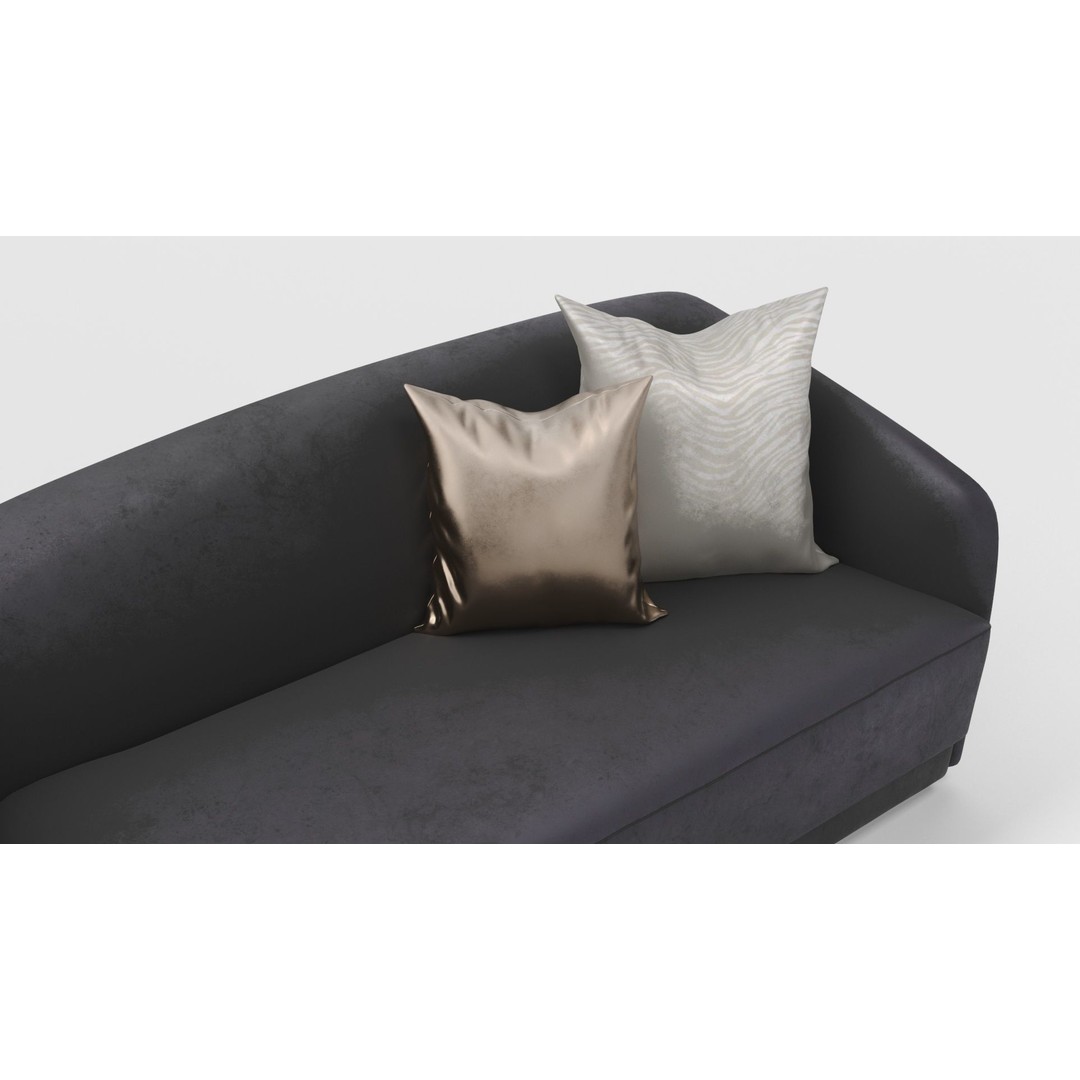 Berkley Chaise Longue 3D Model – High Poly, PBR Textured, FBX, OBJ - View 4