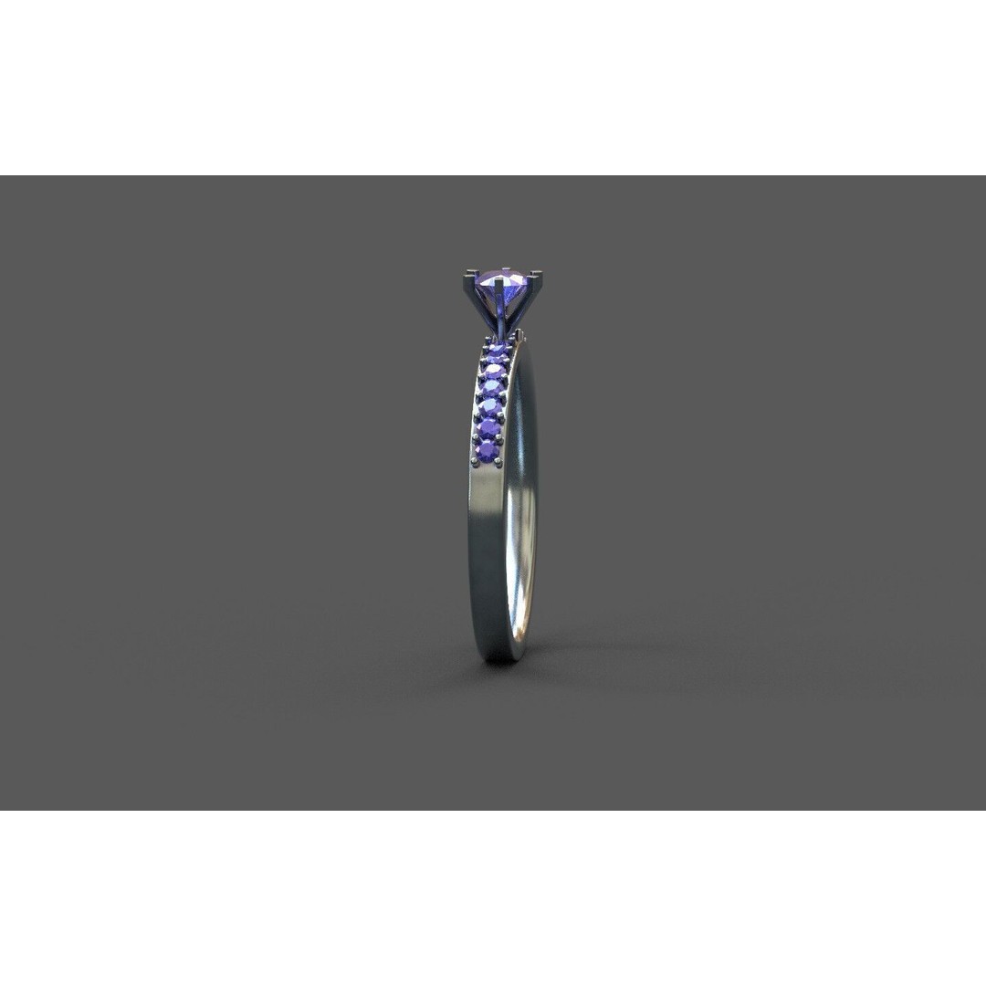 Generic Ring 3D Model – Low Poly PBR Asset, FBX, Game-Ready - View 11
