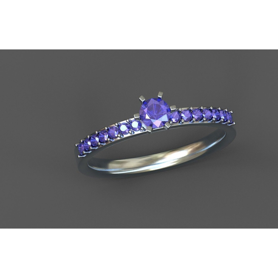 Generic Ring 3D Model – Low Poly PBR Asset, FBX, Game-Ready - View 12