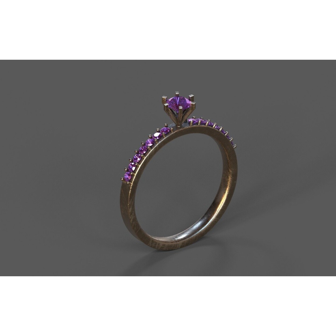 Generic Ring 3D Model – Low Poly PBR Asset, FBX, Game-Ready - View 18