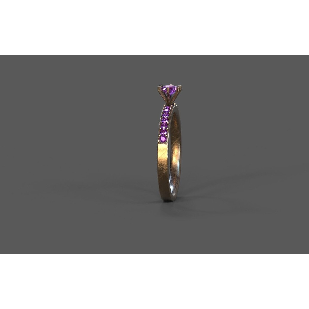 Generic Ring 3D Model – Low Poly PBR Asset, FBX, Game-Ready - View 21