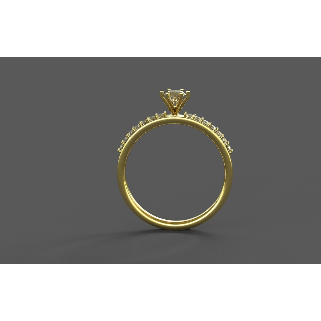 Generic Ring 3D Model – Low Poly PBR Asset, FBX, Game-Ready - View 4