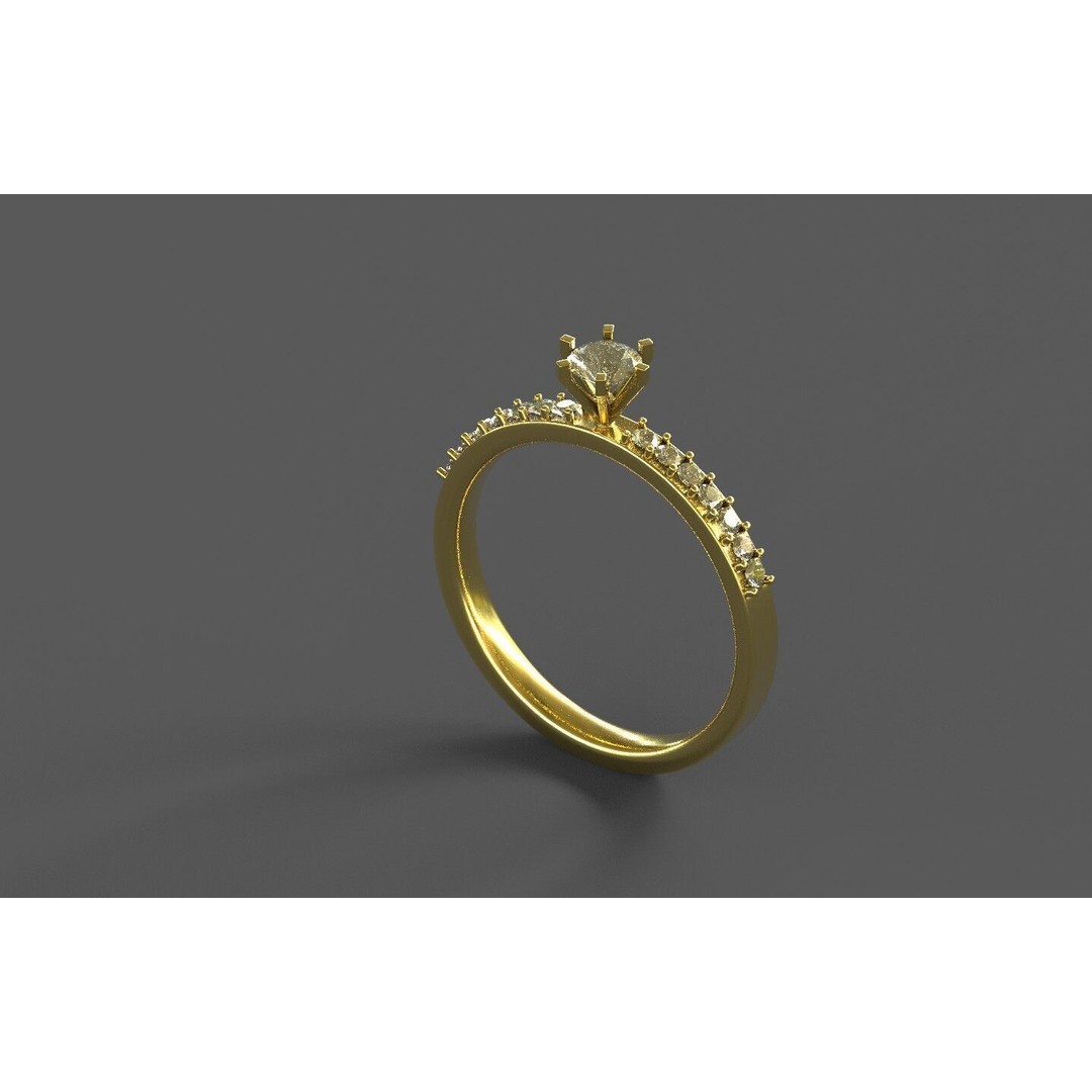 Generic Ring 3D Model – Low Poly PBR Asset, FBX, Game-Ready - View 5