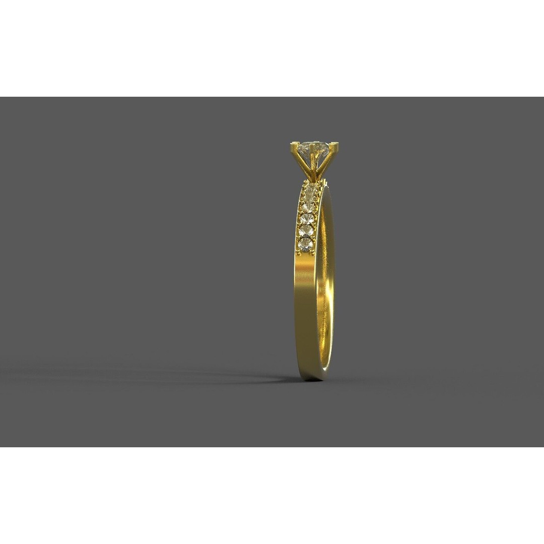 Generic Ring 3D Model – Low Poly PBR Asset, FBX, Game-Ready - View 6