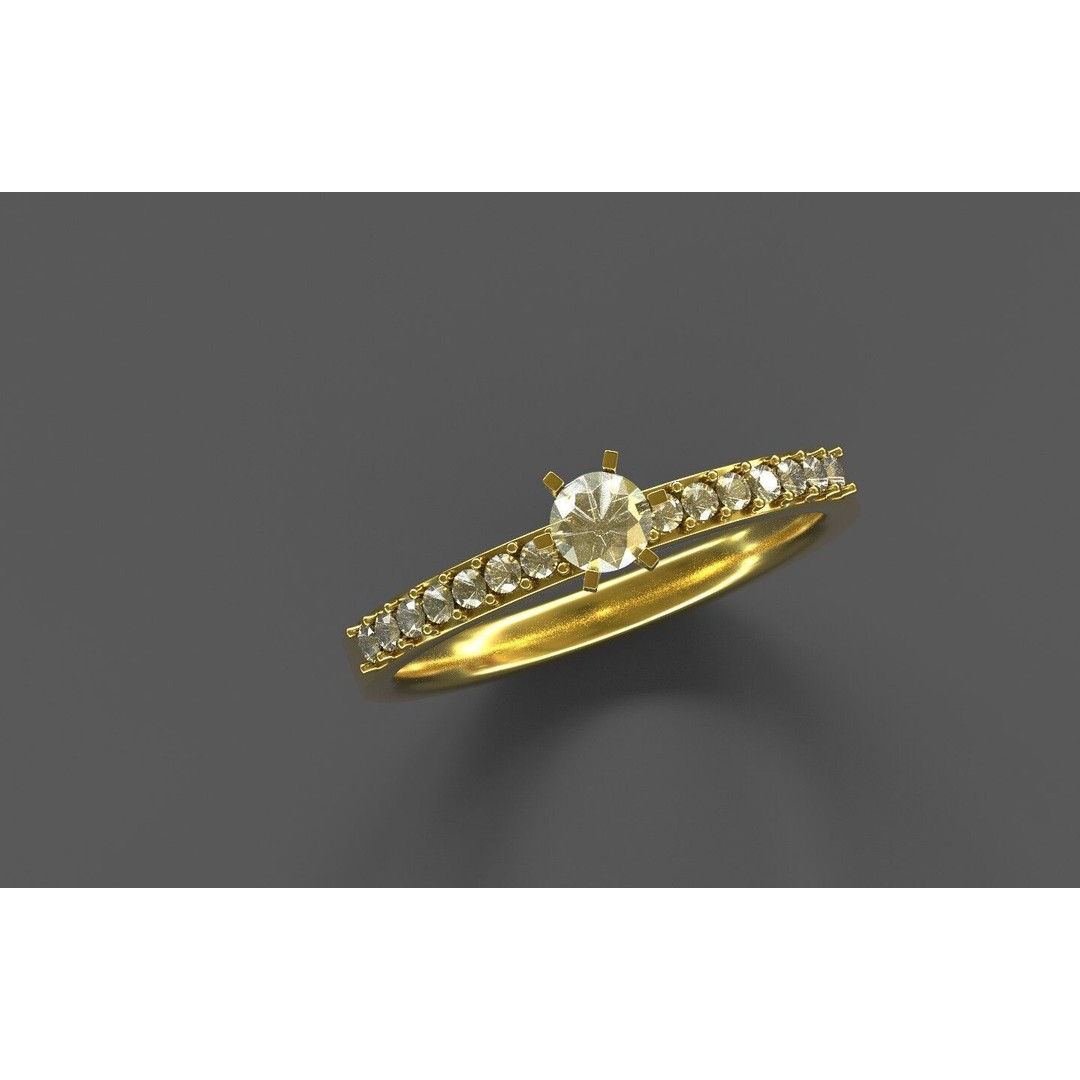 Generic Ring 3D Model – Low Poly PBR Asset, FBX, Game-Ready - View 7