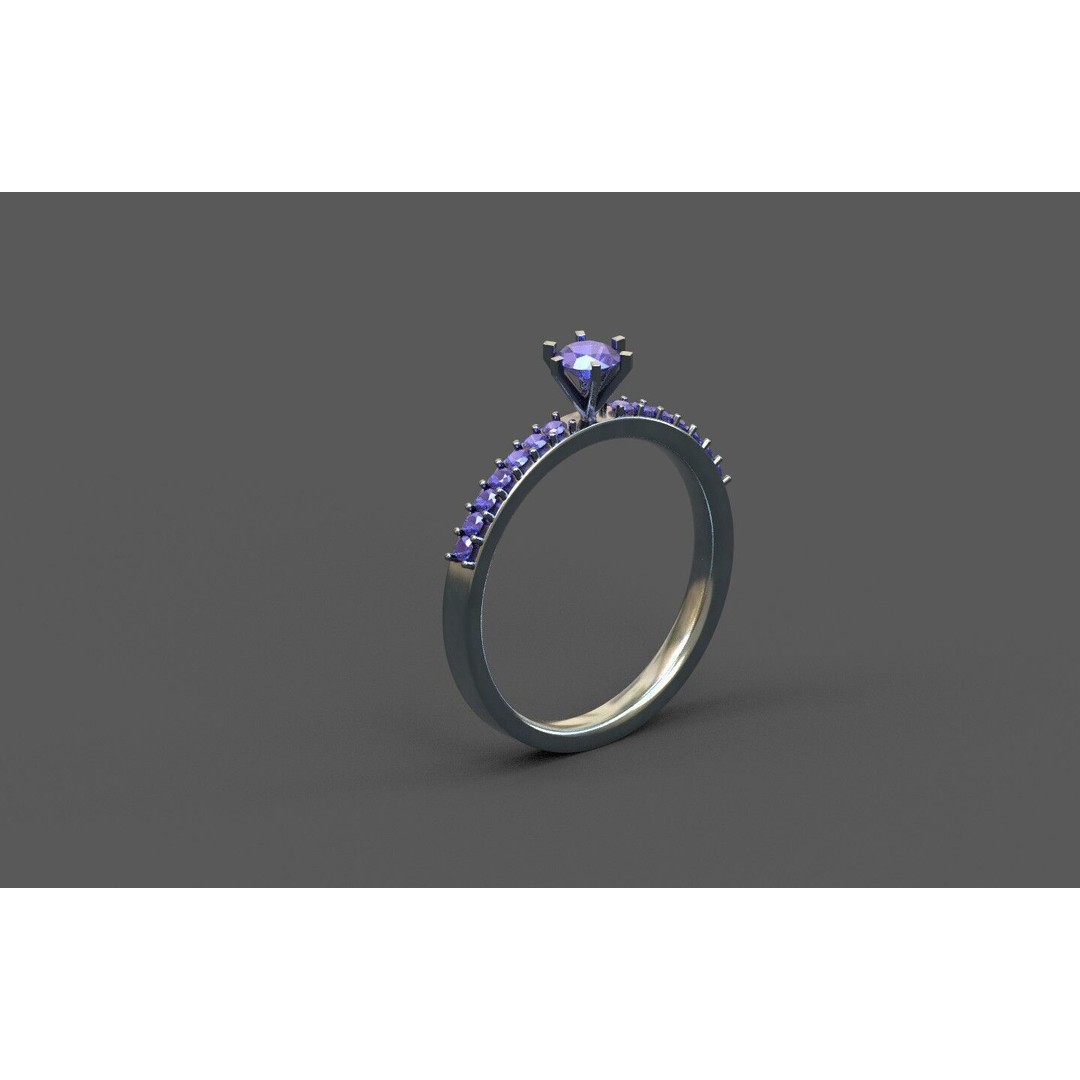 Generic Ring 3D Model – Low Poly PBR Asset, FBX, Game-Ready - View 8