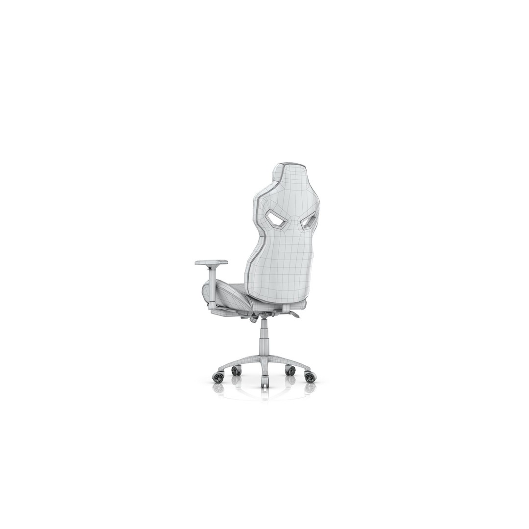 Gaming Chair 3D Model – Low Poly PBR Asset for Interior Use - View 17