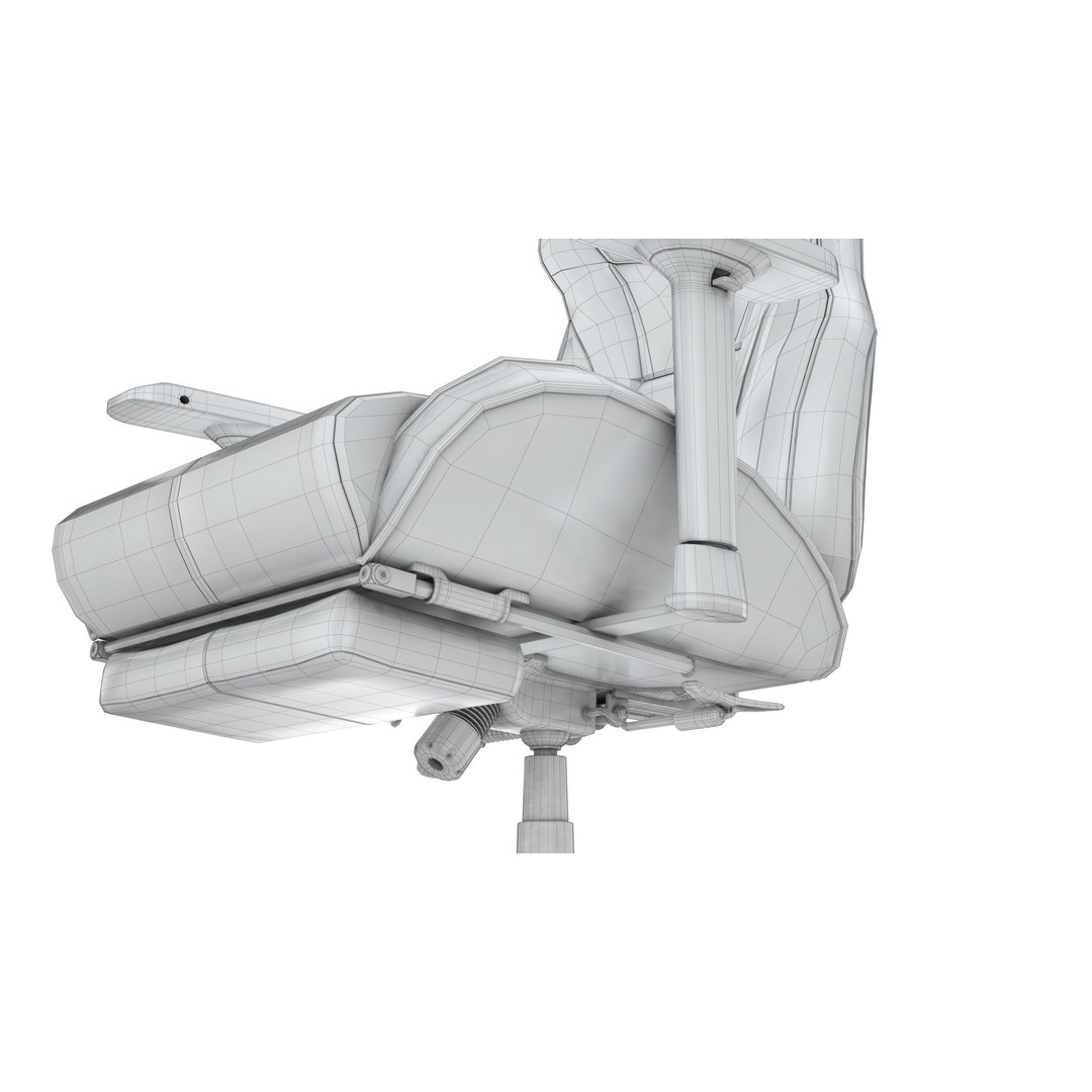 Gaming Chair 3D Model – Low Poly PBR Asset for Interior Use - View 18
