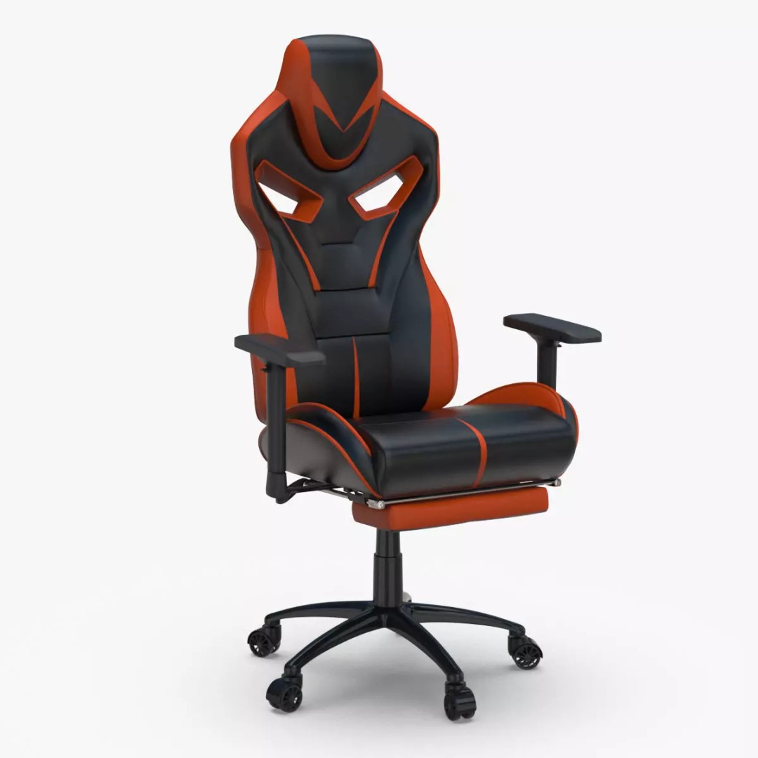 Gaming Chair 3D Model – Low Poly PBR Asset for Interior Use - View 2