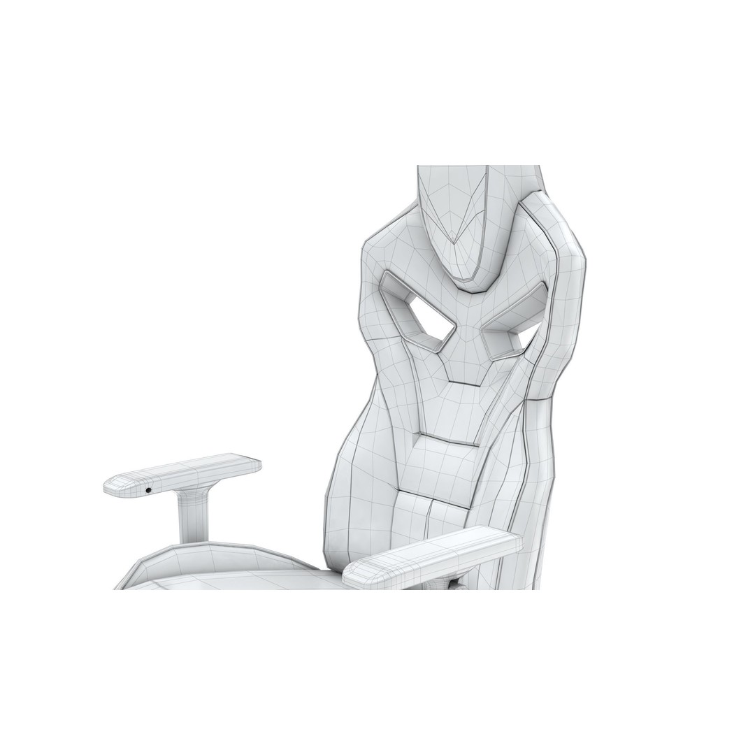 Gaming Chair 3D Model – Low Poly PBR Asset for Interior Use - View 22