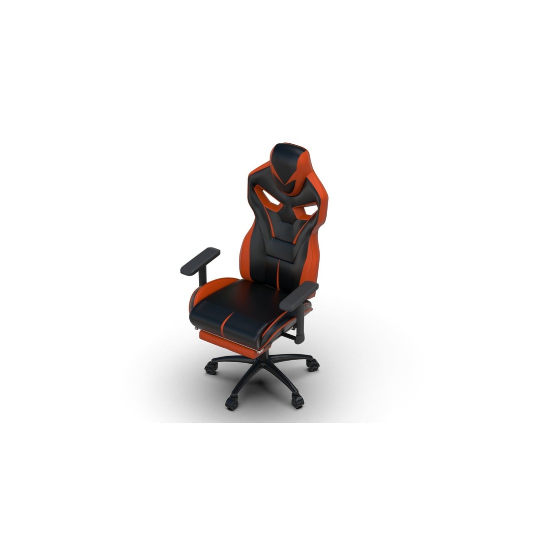 Gaming Chair 3D Model – Low Poly PBR Asset for Interior Use - View 8