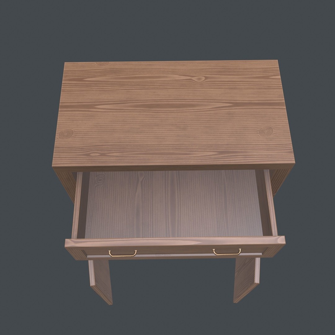 Chest of Drawers 3D Model – Realistic Furniture Asset, PBR Textures - View 14