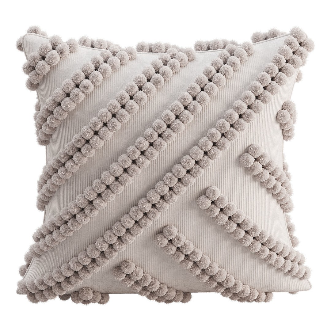 Decorative Pillow 3D Model – Low Poly Interior Asset, OBJ, FBX - View 13