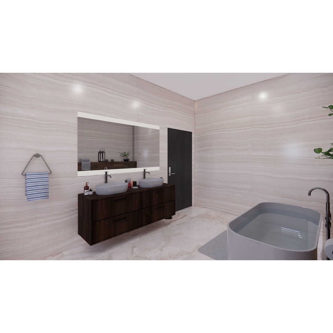Modern Bedroom and Bathroom 3D Model – V-Ray Ready, FBX, Blender - View 10