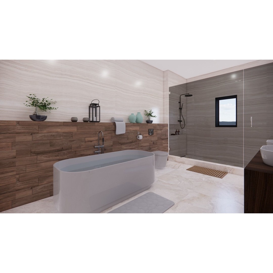 Modern Bedroom and Bathroom 3D Model – V-Ray Ready, FBX, Blender - View 8