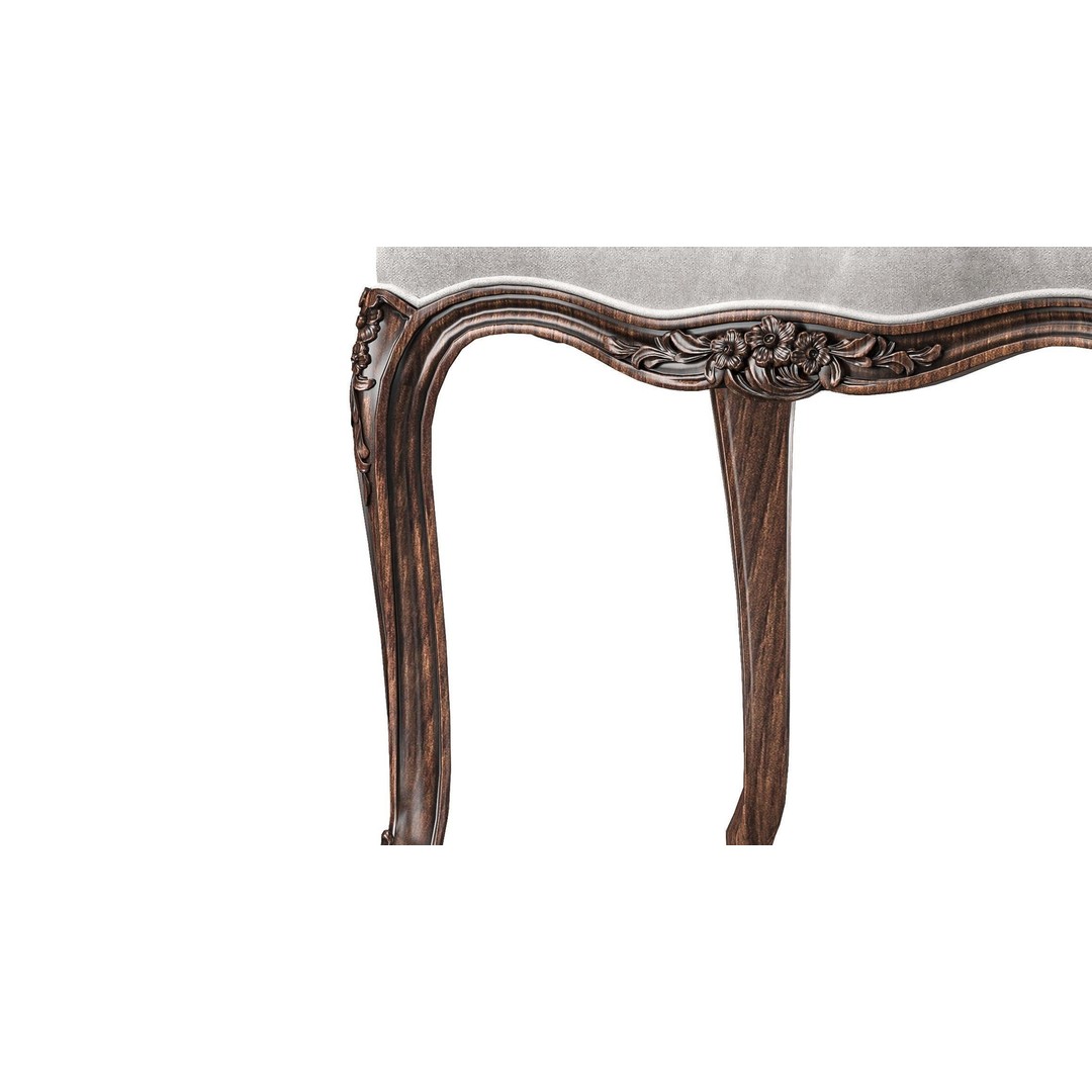 Chairish Chair 3D Model – Classical Rococo Design, FBX, PBR Textures