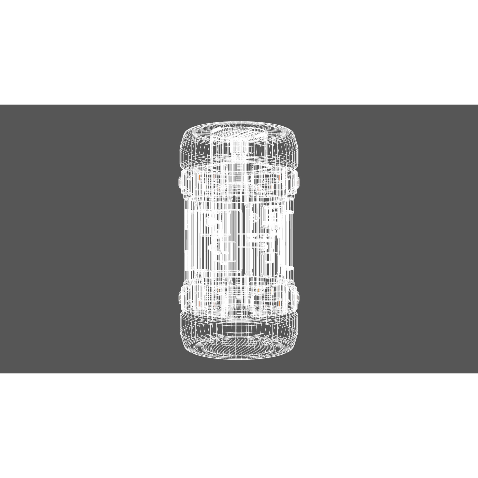 Tritium Container - Low-Poly Game-Ready 3D Model