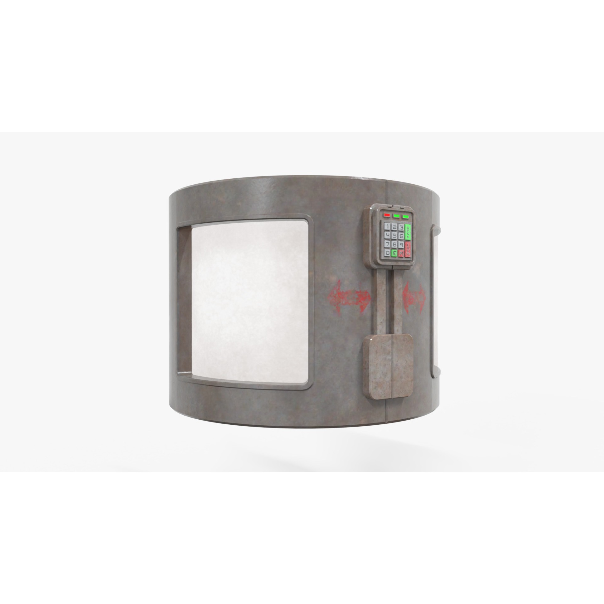 Tritium Container - Low-Poly Game-Ready 3D Model - View 7