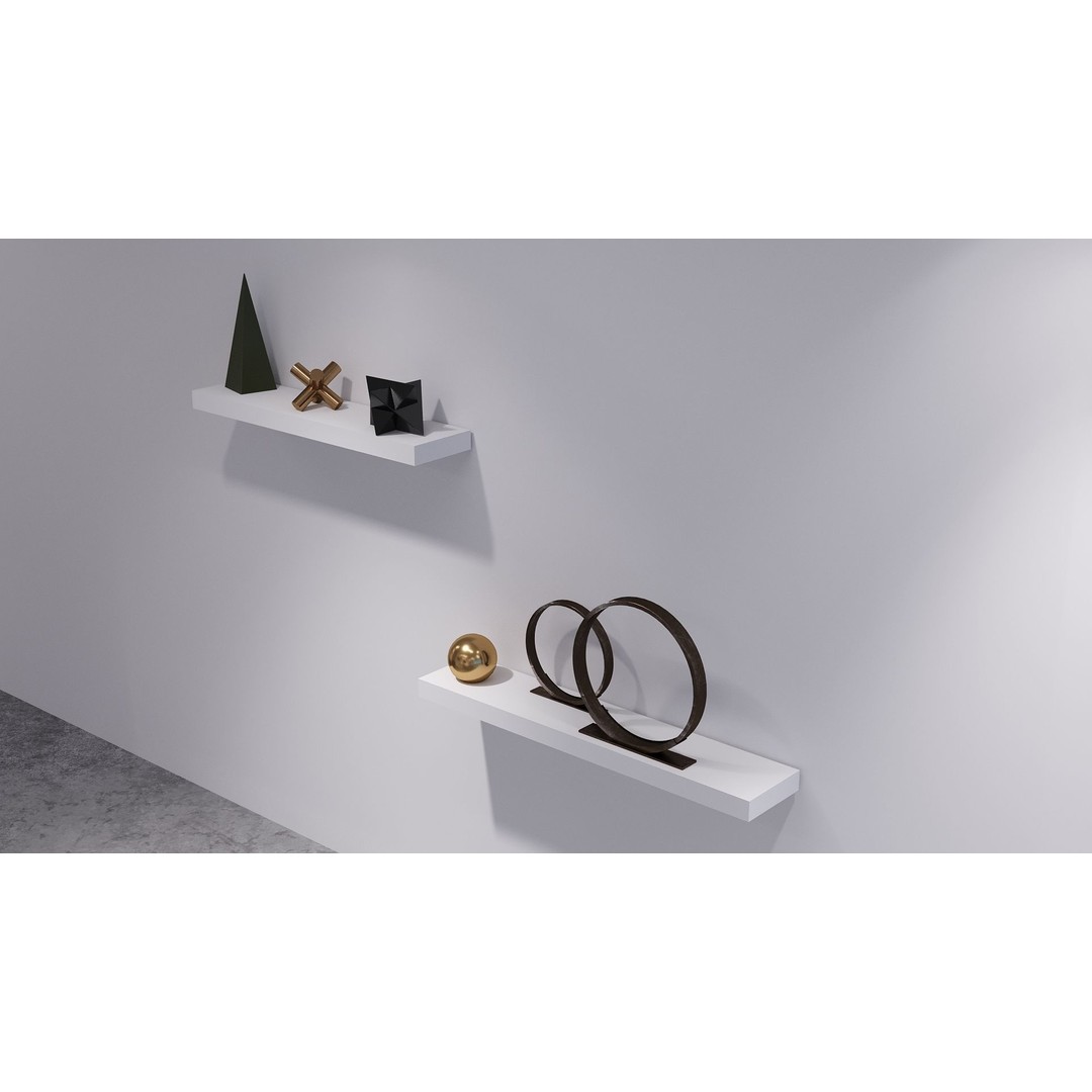 Art Gallery 3D Model – Low Poly Interior Scene, FBX, OBJ - View 9