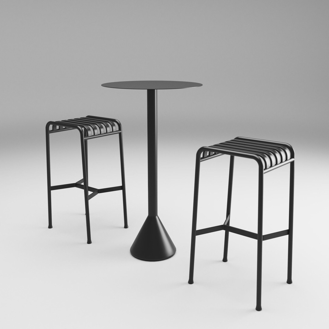 The Palissade Collection 3D Model – Outdoor Furniture Set, V-Ray & OBJ
