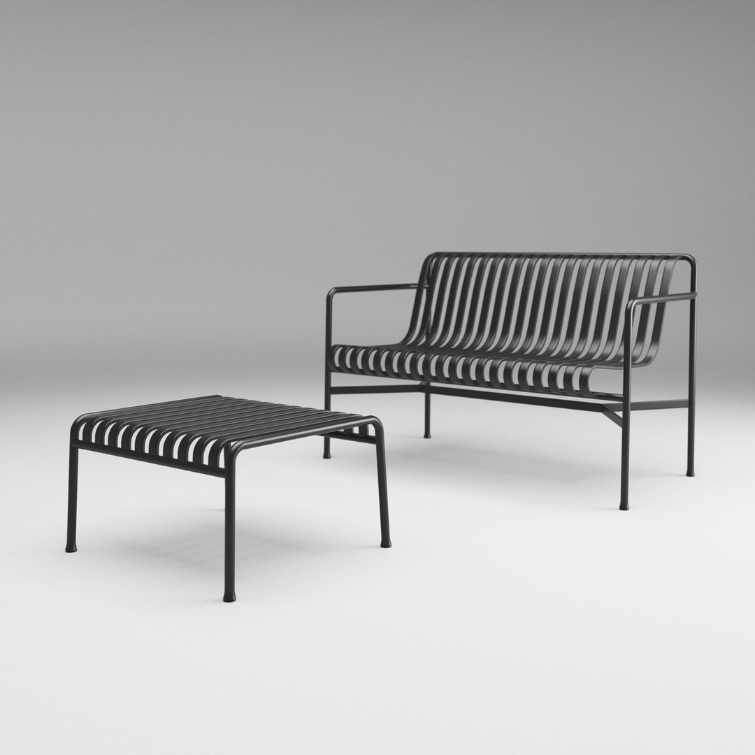 The Palissade Collection 3D Model – Outdoor Furniture Set, V-Ray & OBJ - View 4