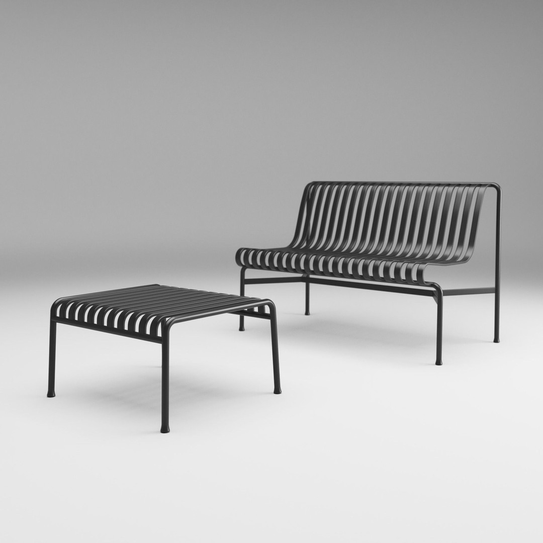 The Palissade Collection 3D Model – Outdoor Furniture Set, V-Ray & OBJ - View 5