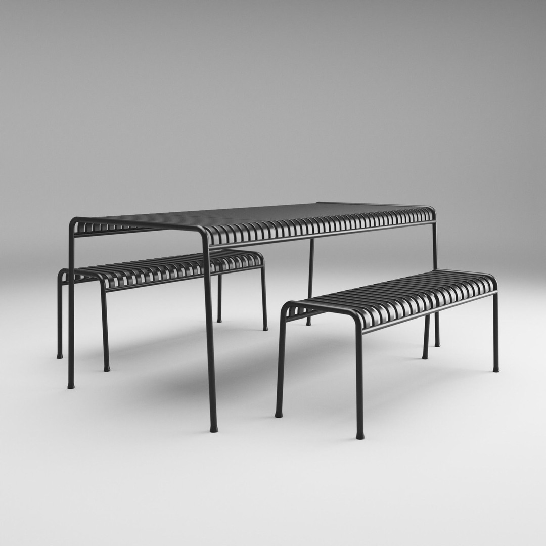 The Palissade Collection 3D Model – Outdoor Furniture Set, V-Ray & OBJ - View 9