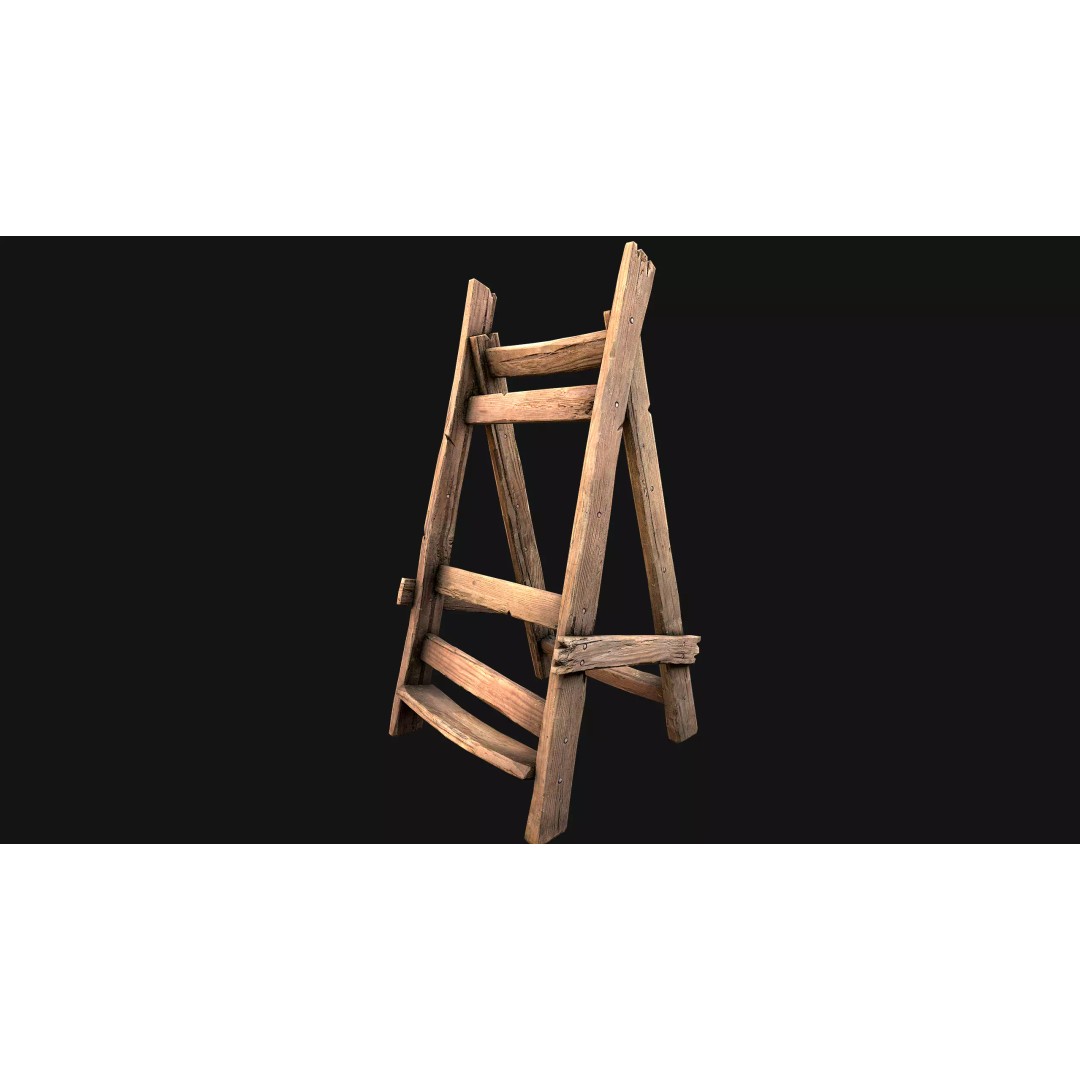 Medieval Lance Rack 3D Model – Low Poly Game Asset, FBX & Blender Formats - View 51