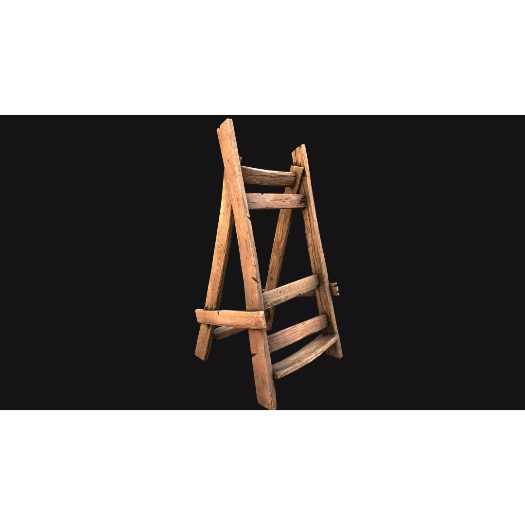 Medieval Lance Rack 3D Model – Low Poly Game Asset, FBX & Blender Formats - View 52