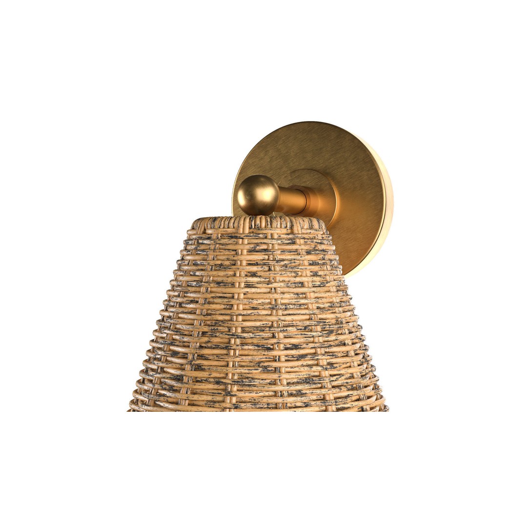Kismet Hanging Wicker Rattan Sconce 3D Model – High Poly PBR Interior Asset, FBX - View 5