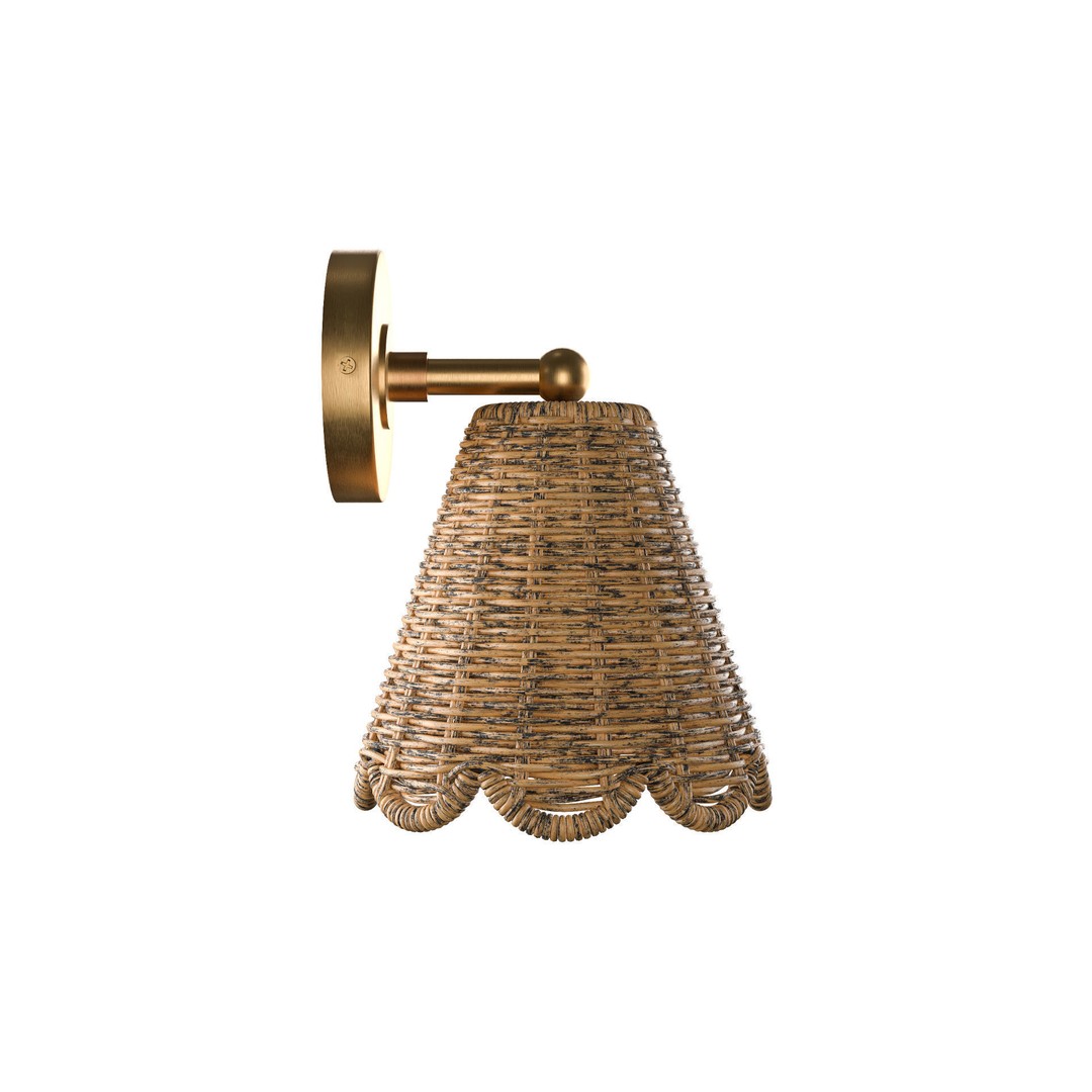 Kismet Hanging Wicker Rattan Sconce 3D Model – High Poly PBR Interior Asset, FBX - View 8