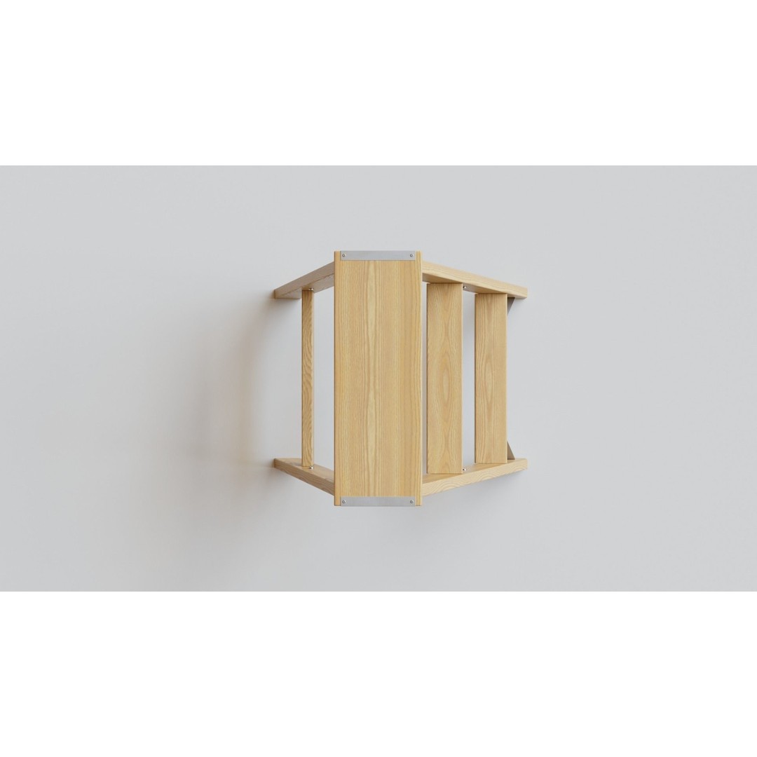 Wooden Step Ladder 3D Model – Low Poly PBR Game Asset, FBX, OBJ