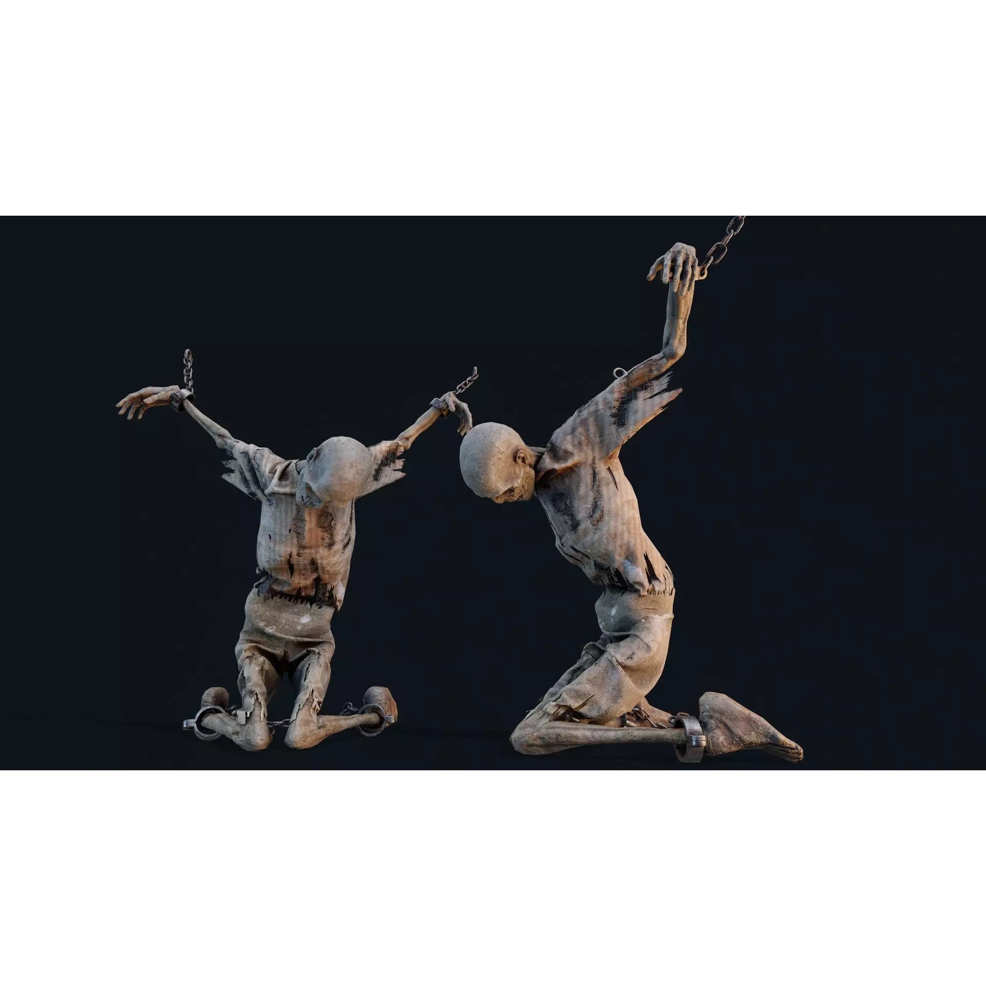 Human Corpse 05 - Low-Poly Game-Ready 3D Model - View 2
