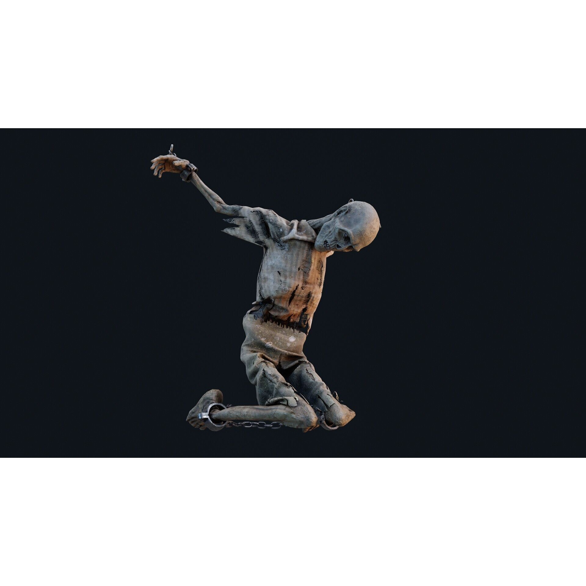 Human Corpse 05 - Low-Poly Game-Ready 3D Model - View 4