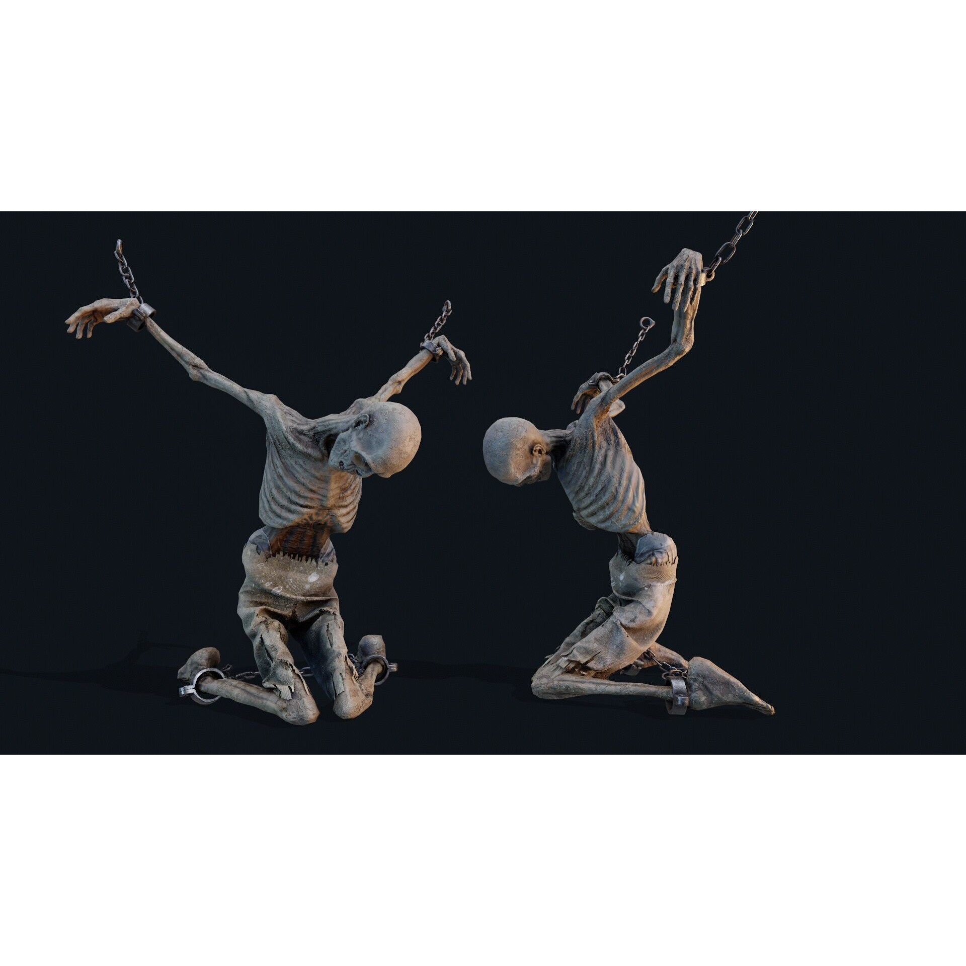 Human Corpse 05 - Low-Poly Game-Ready 3D Model - View 6