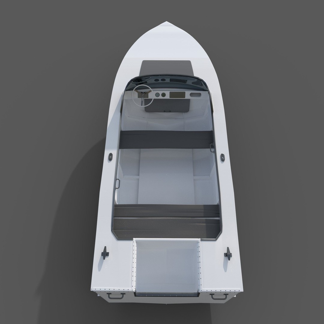 Boat 3D Model – High Poly Watercraft with PBR Textures, FBX/OBJ - View 7
