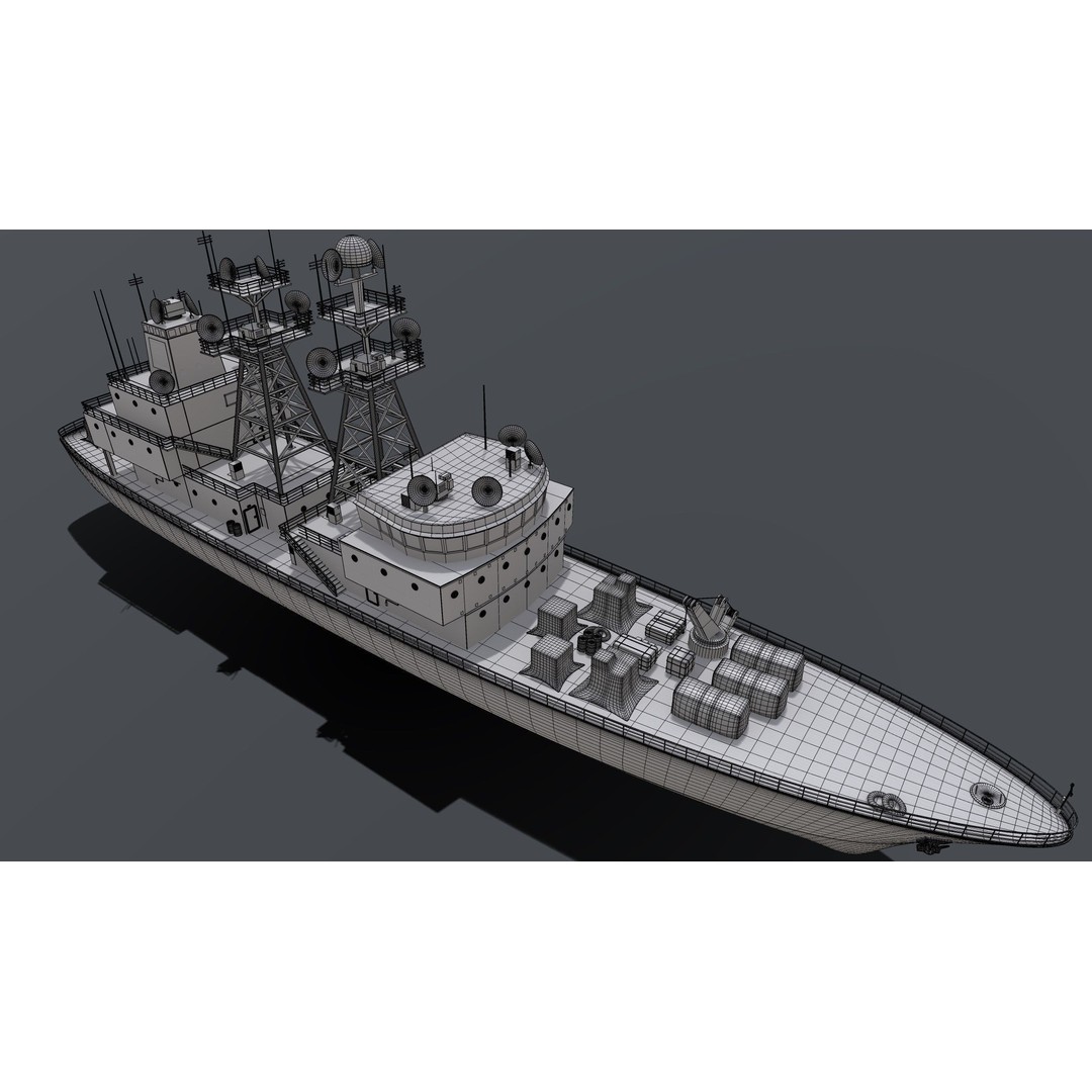 Naval Drones 3D Model – Realistic Military Vessel with PBR Textures - View 10