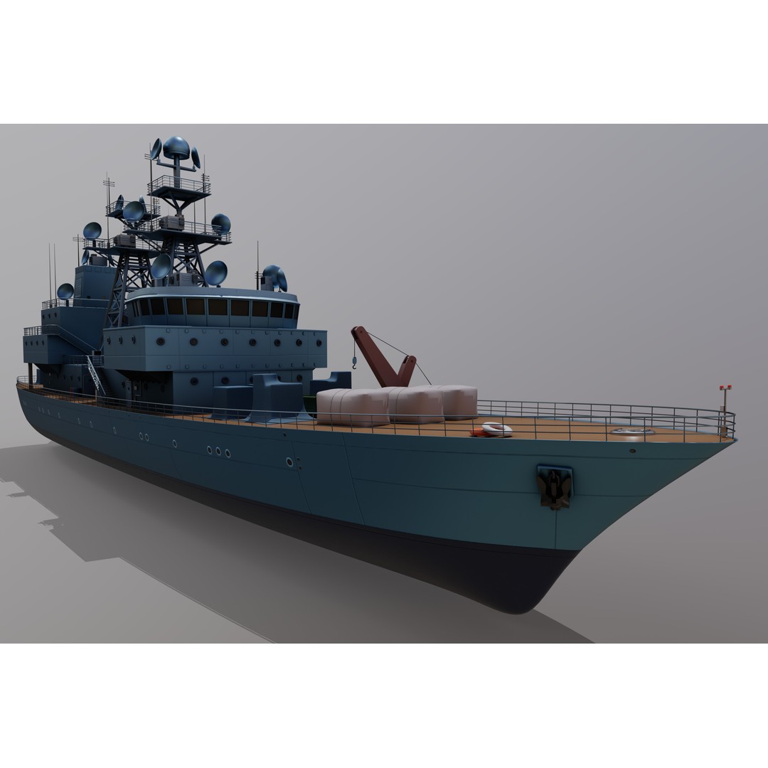 Naval Drones 3D Model – Realistic Military Vessel with PBR Textures - View 3